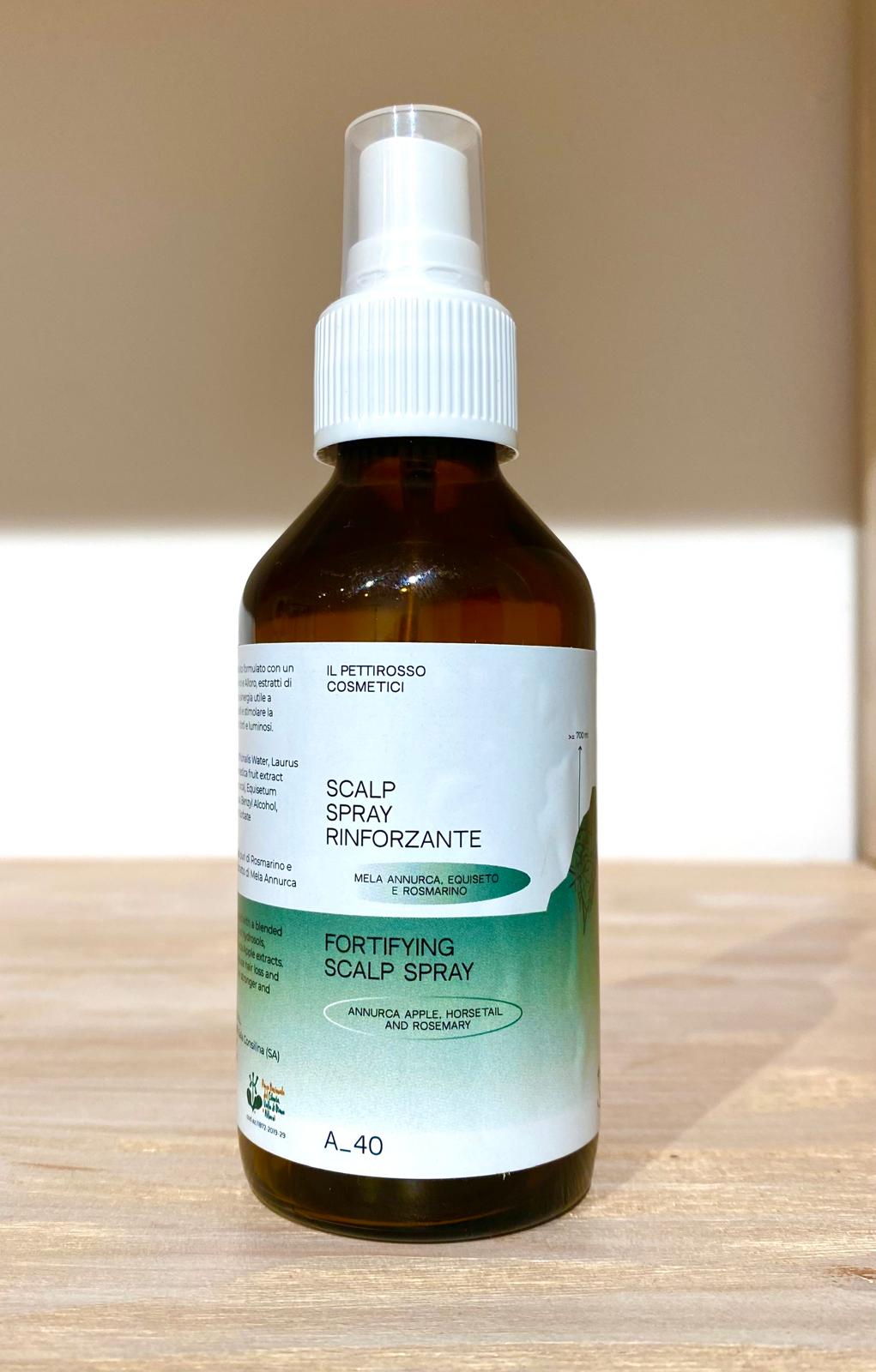 SCALP SPRAY RINFORZANTE - MELA ANNURCA, EQUISETO E ROSMARINO